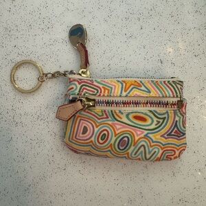 Dooney & Bourke “DOONE” scribble doodle pattern nwot vintage y2k